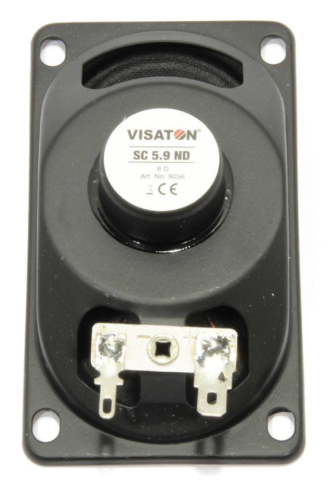 Visaton SC 5.9 ND – Einbaulautsprecher – 1-Wege, 3,5", 8 Ω, 3 W, Schwarz
