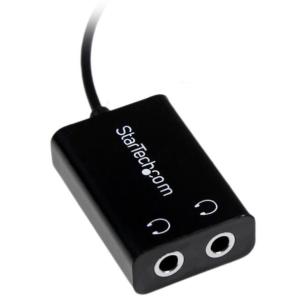 StarTech.com 3,5-mm-Splitterkabel – Stecker zu 2× Buchsen – 0,152 m