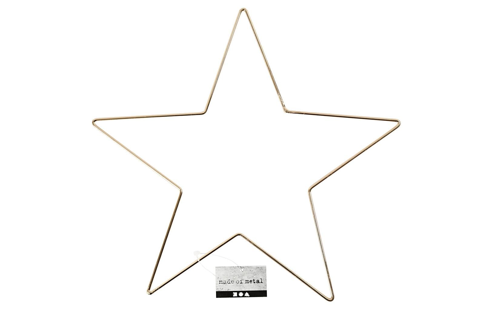 Creativ Company Metallstern – Ø 30 cm × 0,3 cm – Metall, gold