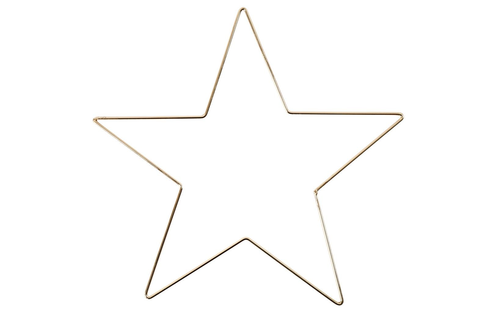 Creativ Company Metallstern – Ø 30 cm × 0,3 cm – Metall, gold