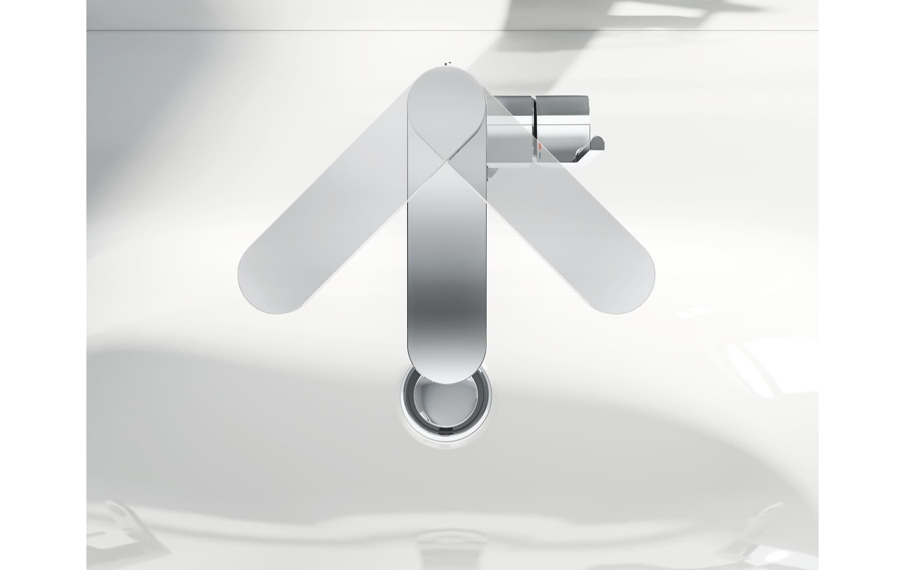 Grohe Plus Badebatterie – Einhebelmischer, Messing, Chrom, für Waschbecken
