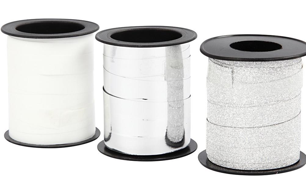 Creativ Company Geschenkband Silber – 10 mm × 15 m