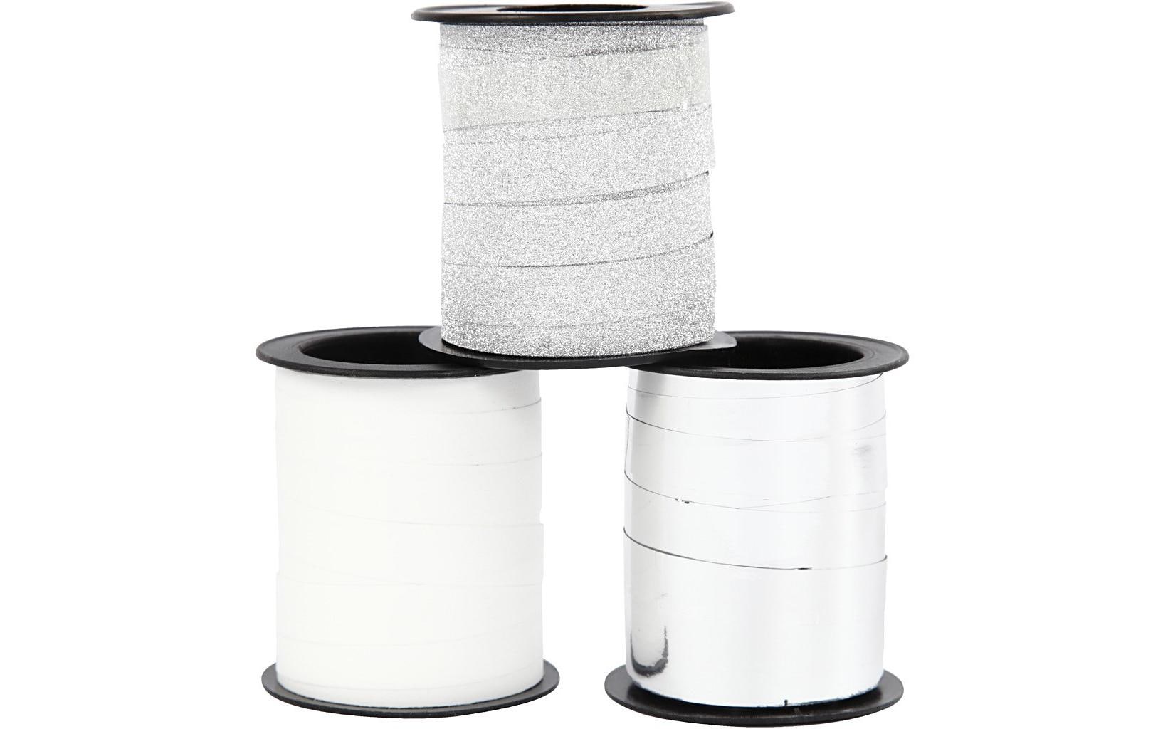 Creativ Company Geschenkband Silber – 10 mm × 15 m