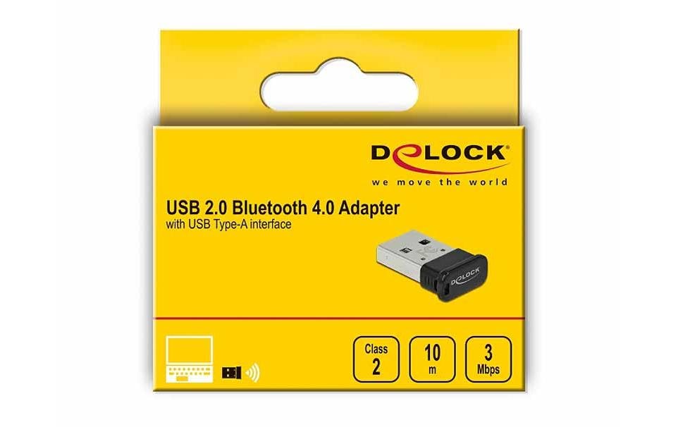 DeLOCK 61004 – USB-Bluetooth-Adapter, Bluetooth 4.0, USB 2.0