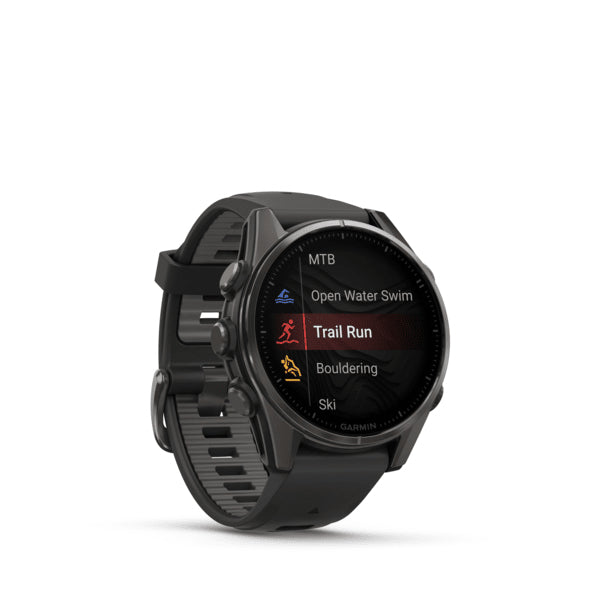 Garmin Fenix 8 – GPS-Smartwatch – 43 mm, 1,3", GPS, WLAN, AMOLED, Saphirglas, 100 m, Schwarz/Dunkelgrau