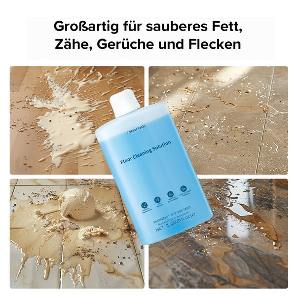 Roborock Bodenreiniger für Staubsaugerroboter – Flüssigkeit, Box – 1 l, 1 Stk.