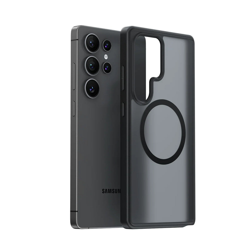 Torras Guardian – Backcover – für Samsung Galaxy S25 Ultra – MagSafe, Kunststoff, Schwarz