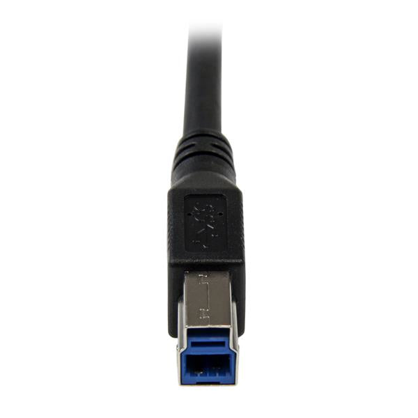 StarTech.com USB-A auf Micro-USB-B Kabel – USB 3.2 Gen 1 (5 Gbit/s) – 1 m – Rechts gewinkelt – Schwarz