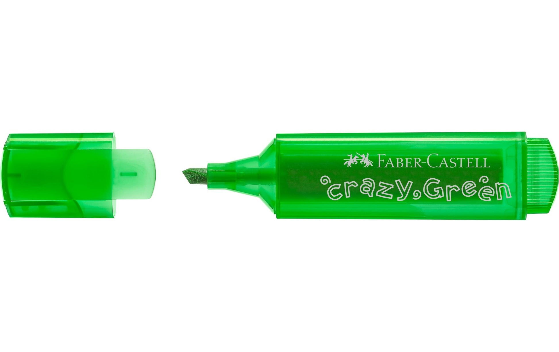 Faber-Castell Textmarker Grün – Keilspitze, 1–5 mm, nachfüllbar
