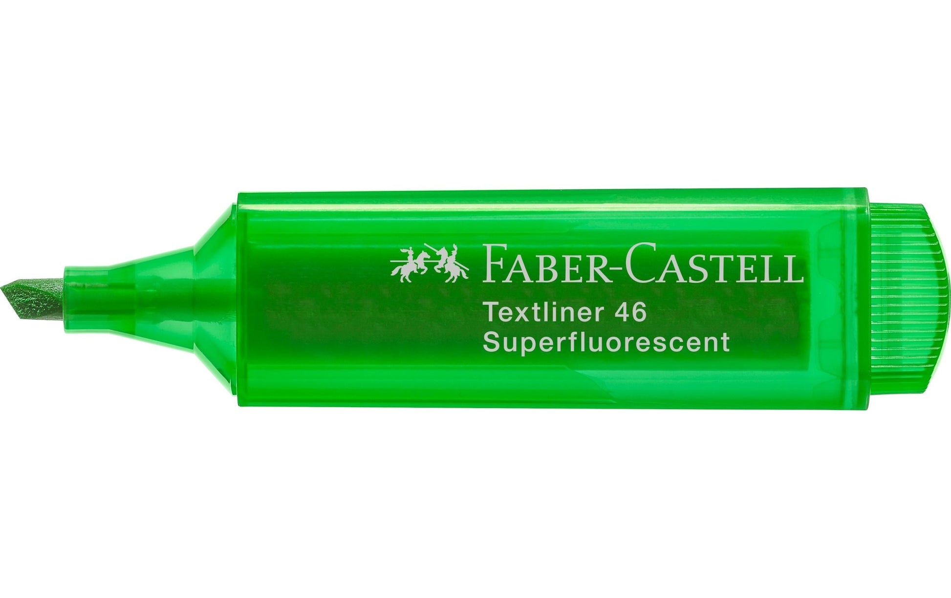 Faber-Castell Textmarker Grün – Keilspitze, 1–5 mm, nachfüllbar
