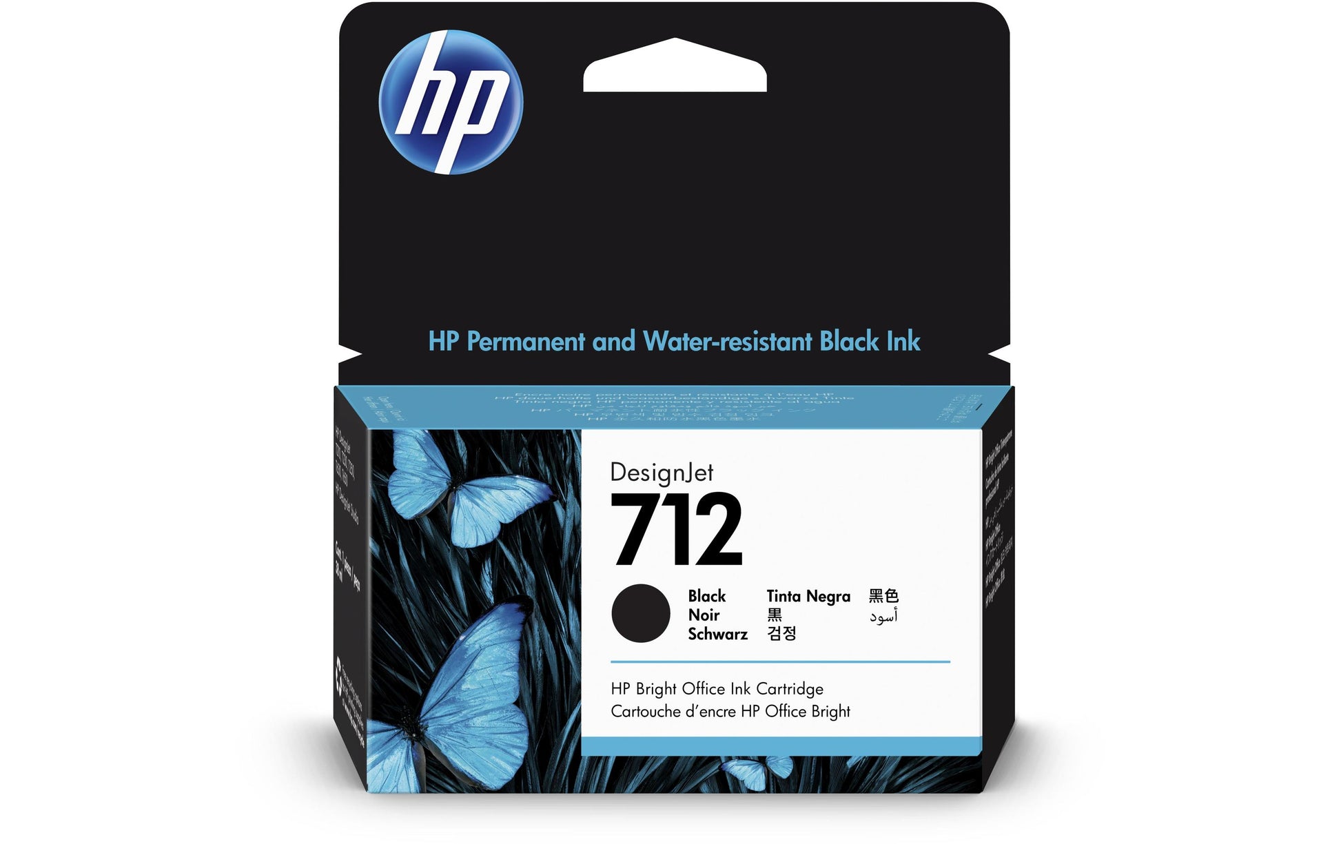 HP Tintenpatrone 712, Schwarz, 38 ml