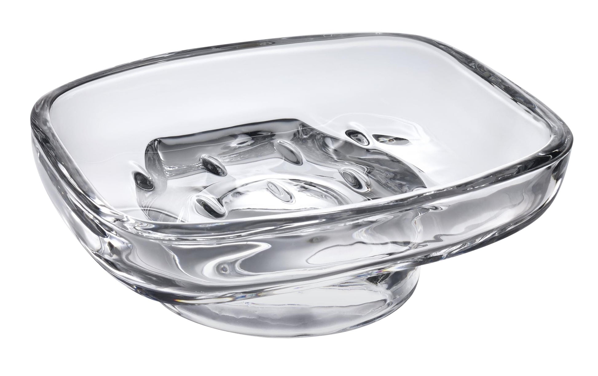 Diaqua Seifenschale – 12,5×12,5×4,5 cm, Glas, Transparent