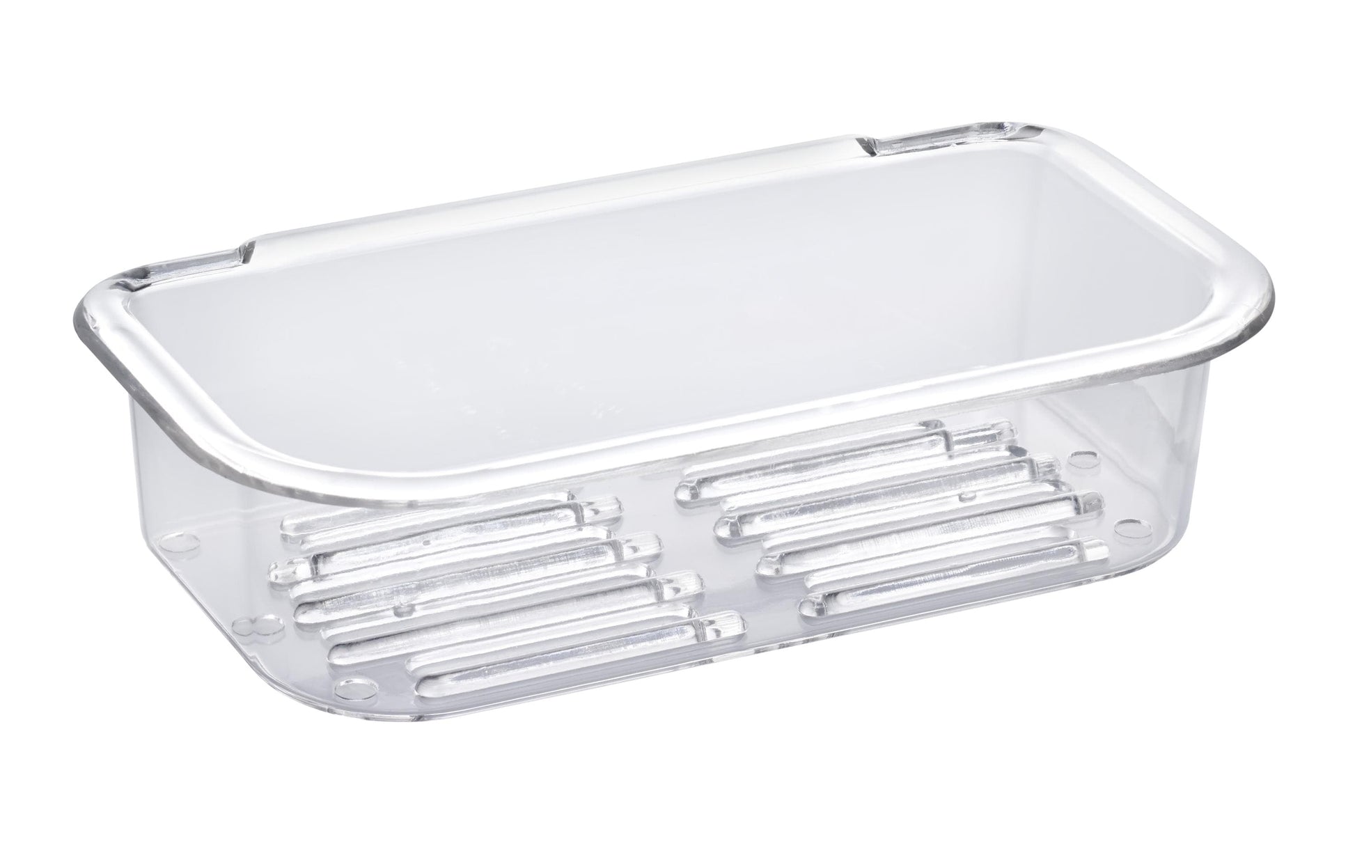 Diaqua Seifenschale – Kunststoff, 18,5×10,5×4,5 cm, Transparent (rechteckig)