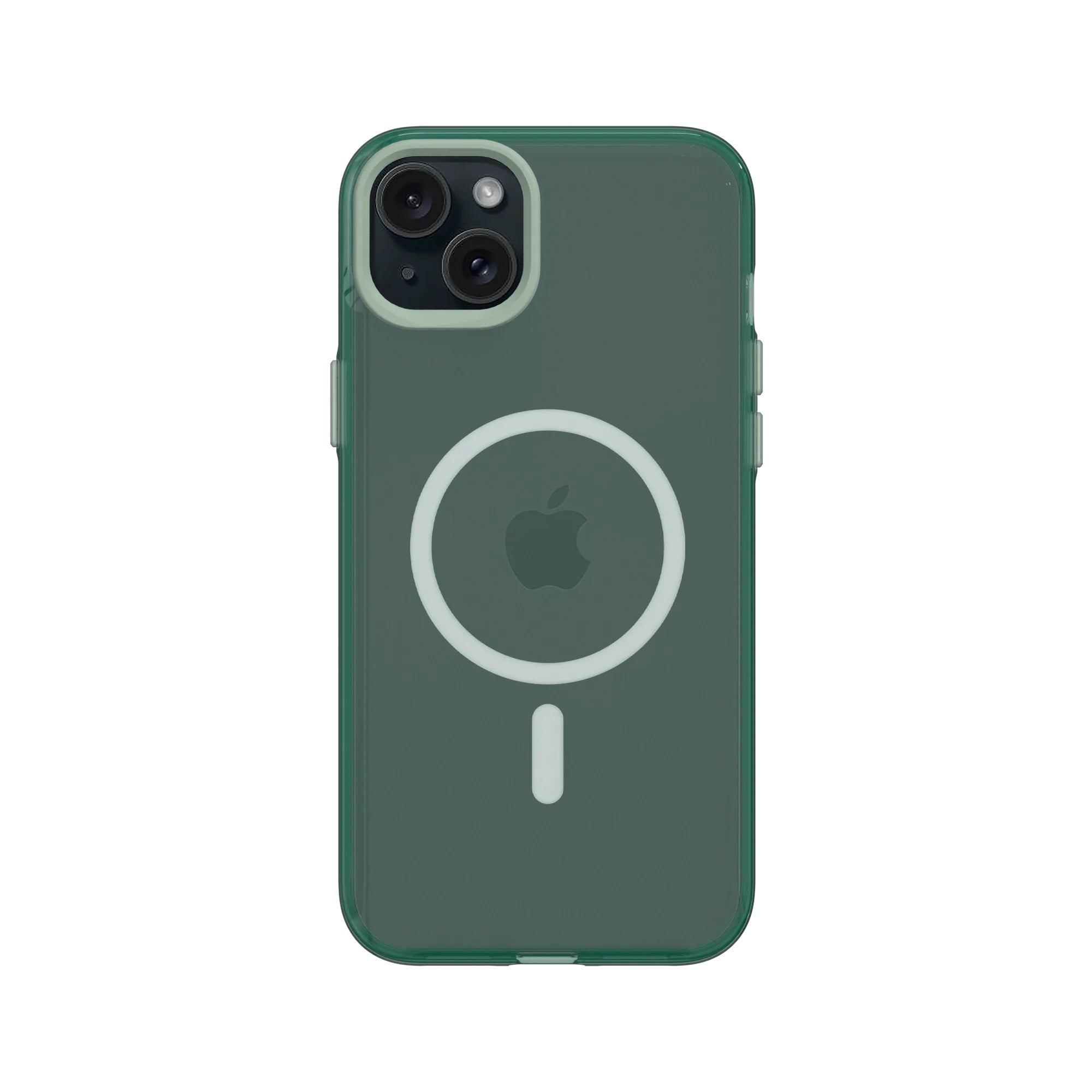 RhinoShield JellyTint Backcover – für Apple iPhone 15 Plus – MagSafe, TPE+Polyester, Moody Green