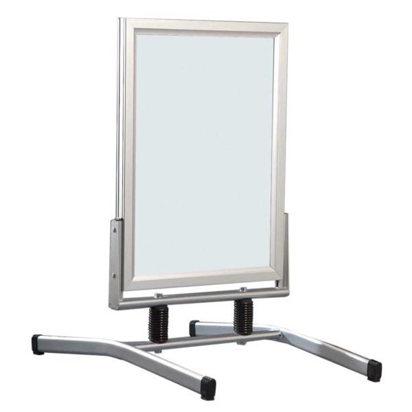 Franken Feste Pinnwand – 730 × 1150 mm, silber, weiss, Kunststoff, 1er-Pack