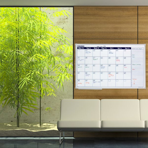 Franken X-tra!Line Monatskalender – 60 × 90 cm, Aluminiumrahmen