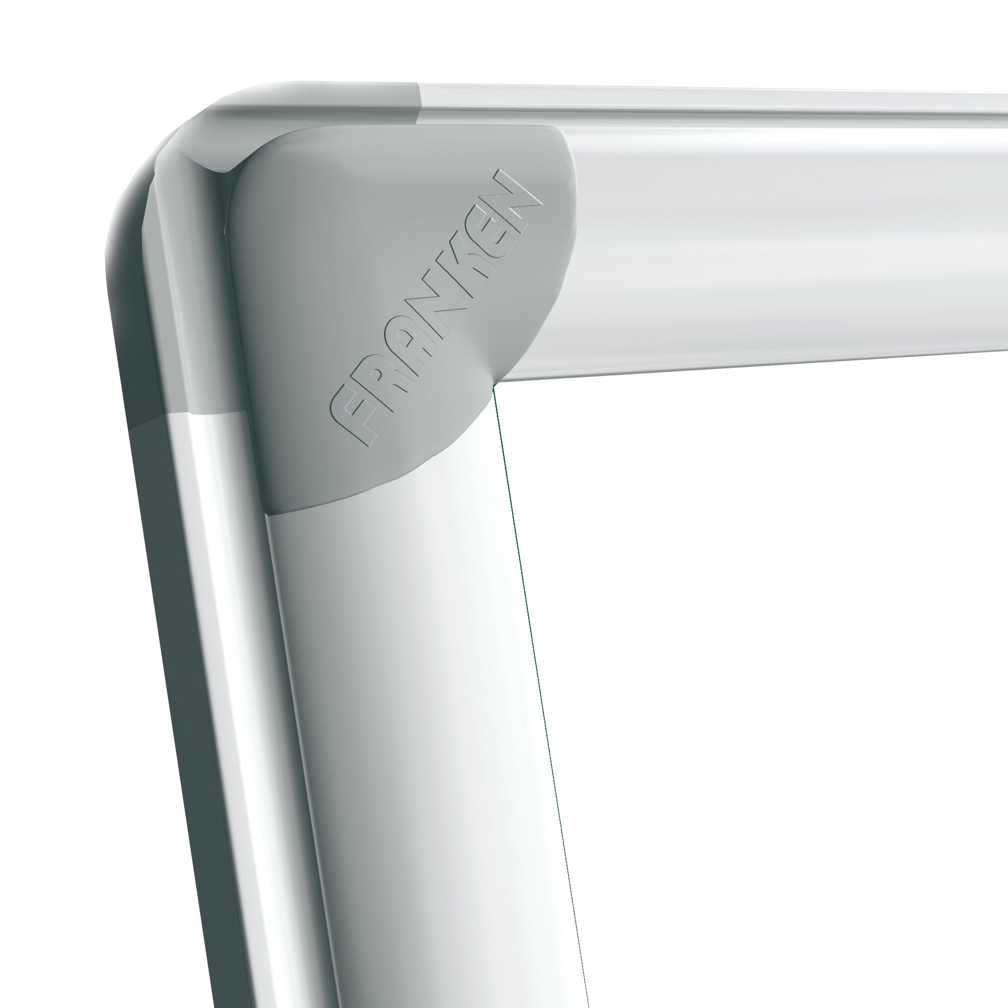 Franken Whiteboard – 200 × 100 cm, Emaille, magnetisch, Aluminiumrahmen, Wandmontage
