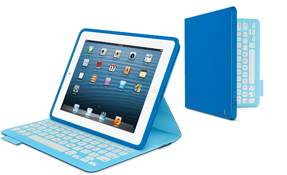 Logitech FabricSkin Tablet-Hülle für Apple iPad 2, iPad (3G & 4G) 9,7" – Blau