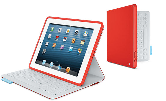 Logitech FabricSkin Tablet-Hülle für Apple iPad 2, iPad (3.–4. Gen.) 9,7" – Rot