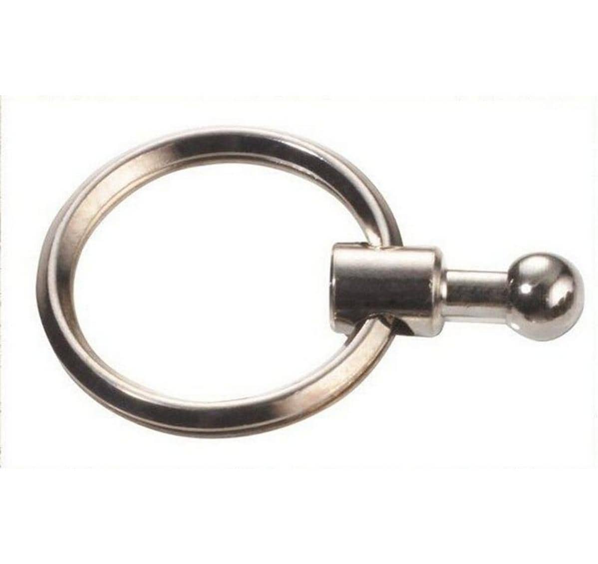 TROIKA Schlüsselring Patent Ersatzring – Metall, Schwarz