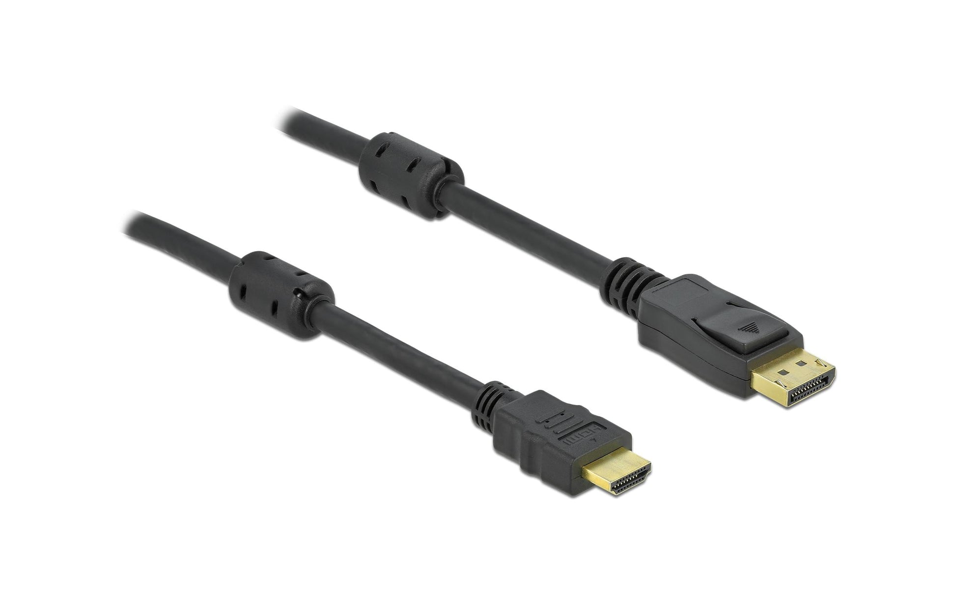 DeLOCK DisplayPort (Stecker) auf HDMI (Stecker) Adapter, DP 1.2, 4K@60 Hz, 10 m, aktiv