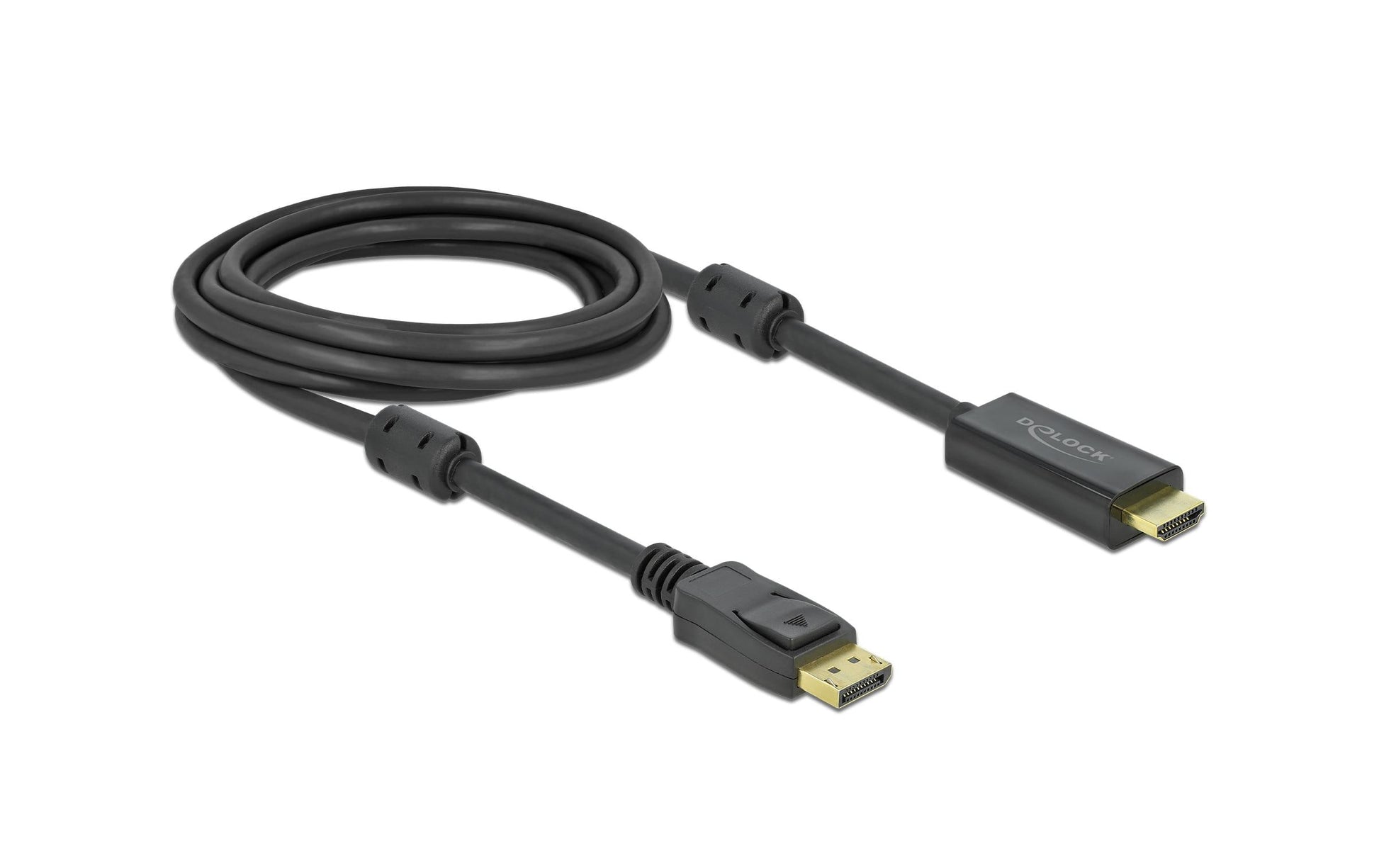 DeLOCK DisplayPort auf HDMI Kabel DP 1.2 4K 60 Hz – 3 m – aktiv