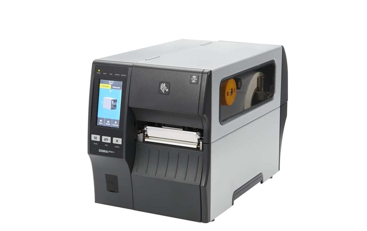 Zebra ZT411 – Etikettendrucker, Thermotransfer, RS-232, 203 dpi, 356 mm/s, für Etiketten