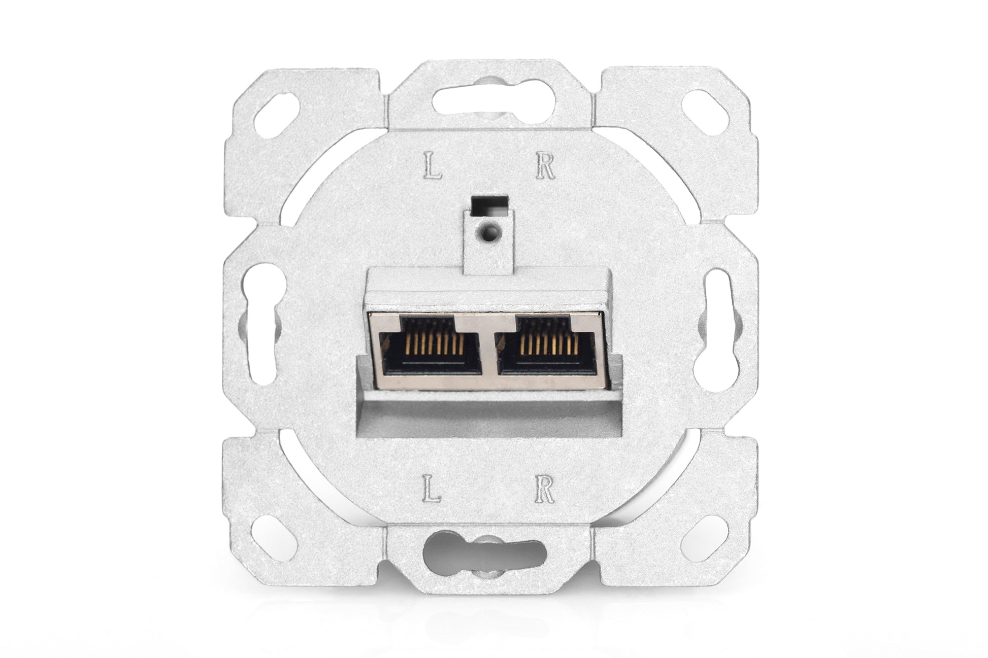 Digitus RJ-45-Kupplung – Cat 6, 2-fach, Aufputz, Weiss
