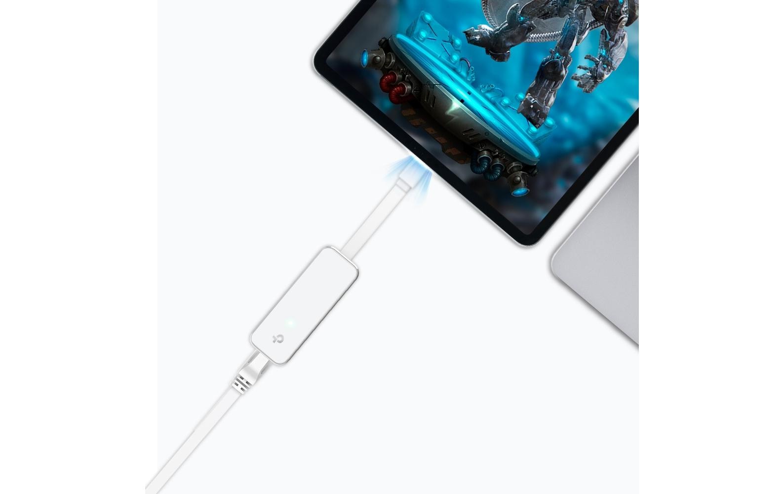 TP-Link Netzwerkadapter USB-C zu RJ-45 – 1 Gbit/s, 1× RJ-45, USB 3.2 Gen 1 (5 Gbit/s), Weiss