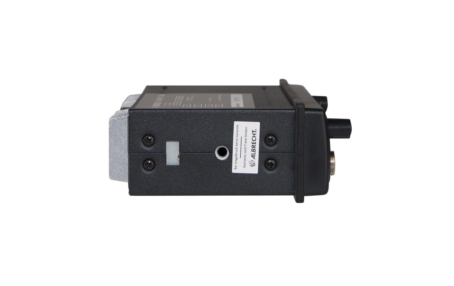 Albrecht AE 6491 NRC – CB-Funkgerät, 4 W, 5 Kanäle, 12/24 V, Montageset, Mikrofon, Schwarz