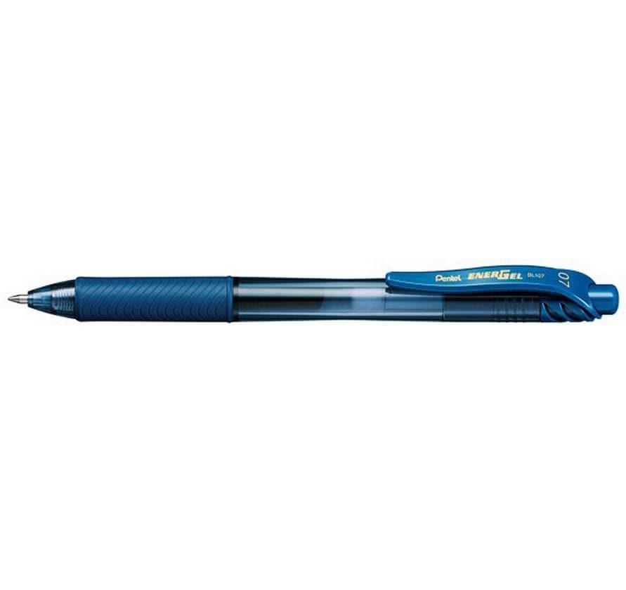 Pentel EnerGel X Gelschreiber, Druckmechanik – Marineblau, Spitze 0,7 mm, schnelltrocknend, nachfüllbar