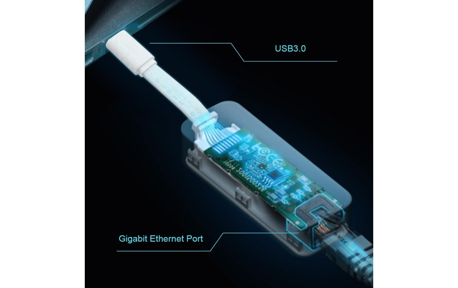 TP-Link Netzwerkadapter USB-C zu RJ-45 – 1 Gbit/s, 1× RJ-45, USB 3.2 Gen 1 (5 Gbit/s), Weiss