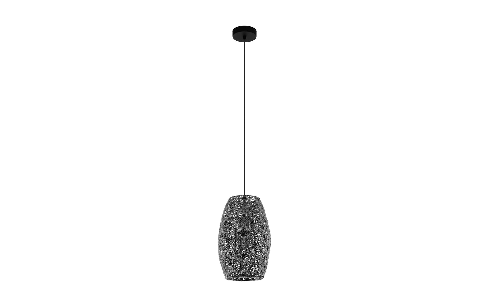EGLO Hängeleuchte RIYADH – Ø 22,5 × 110 cm, 40 W, dimmbar, schwarz, exkl. E27