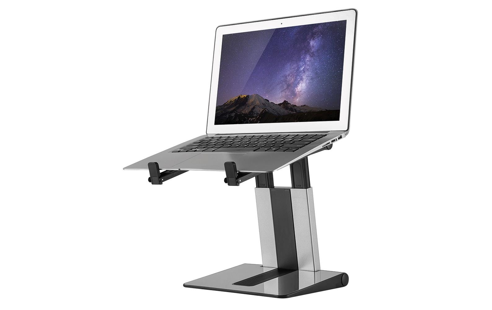 Neomounts Laptop-Ständer – bis 17", höhenverstellbar, faltbar – Silber