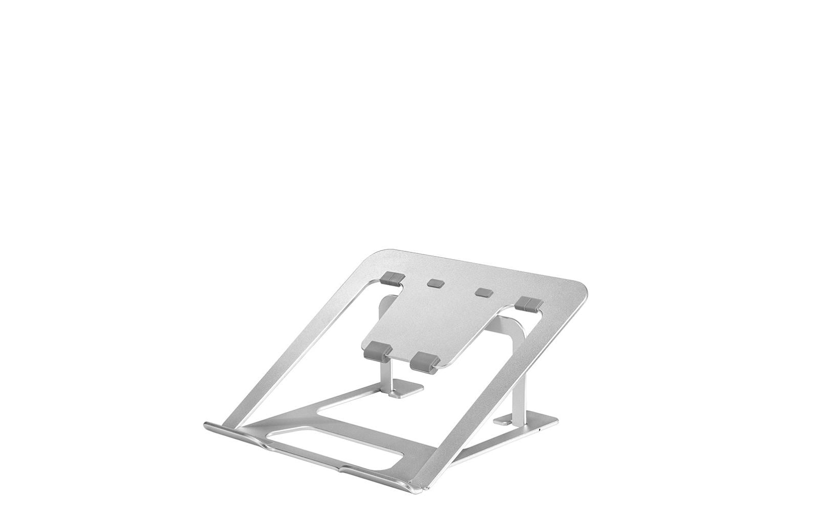 Neomounts Laptop-Ständer – für Geräte bis 17", bis 5 kg, faltbar – Silber