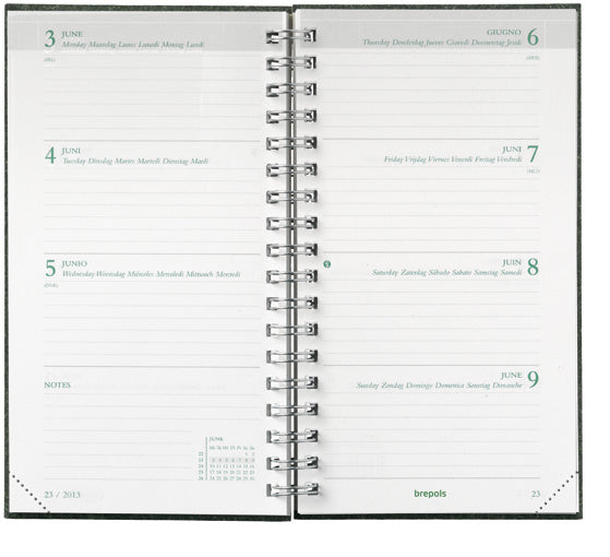 Brepols Agenda Ecorama Kazar 2026 – Ecorama, 1 Woche/2 Seiten, 9 × 16 cm