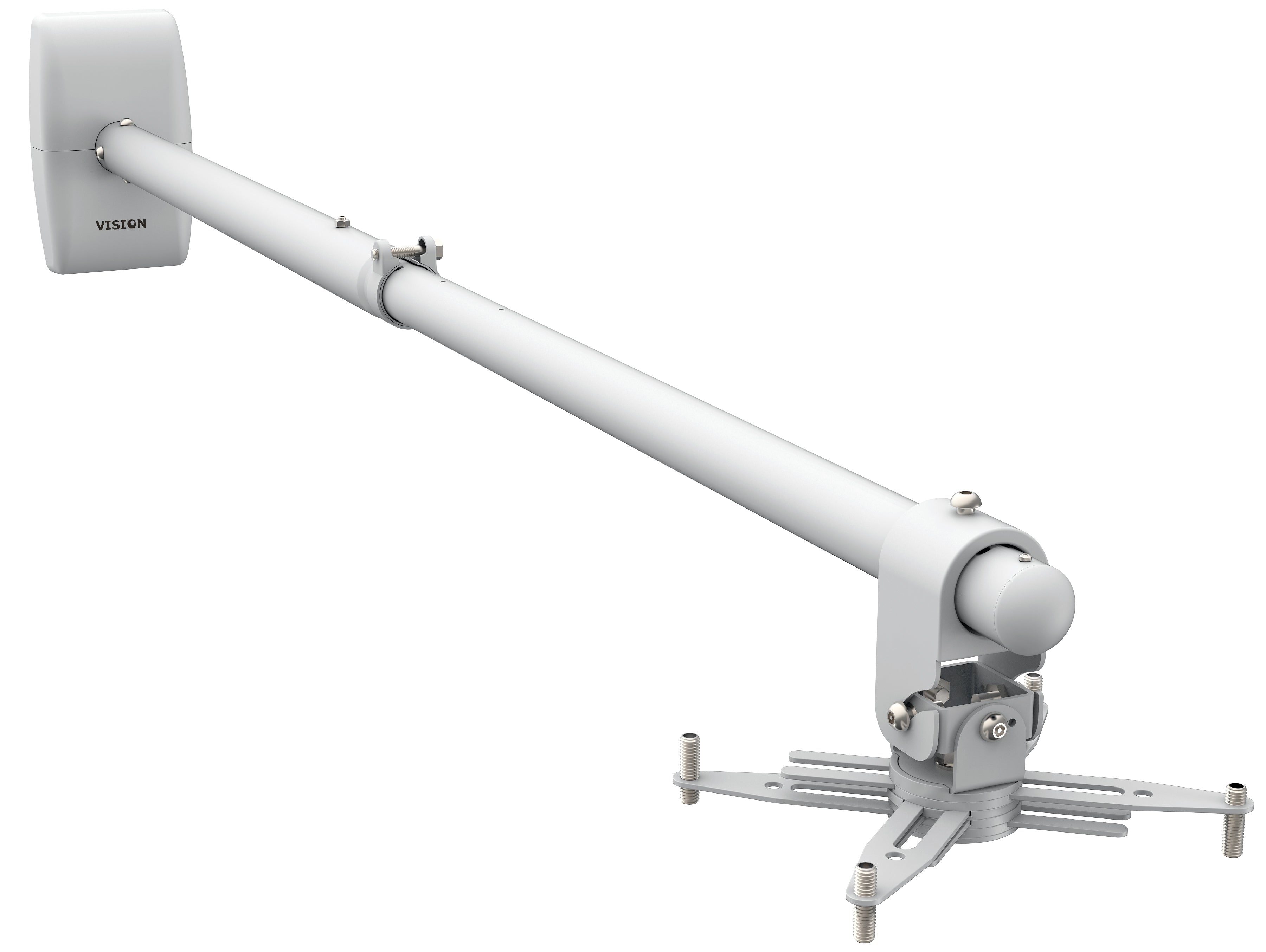 Vision TM-ST2 – Beamer Wandhalterung, Abstand 93–153 cm, Weiss