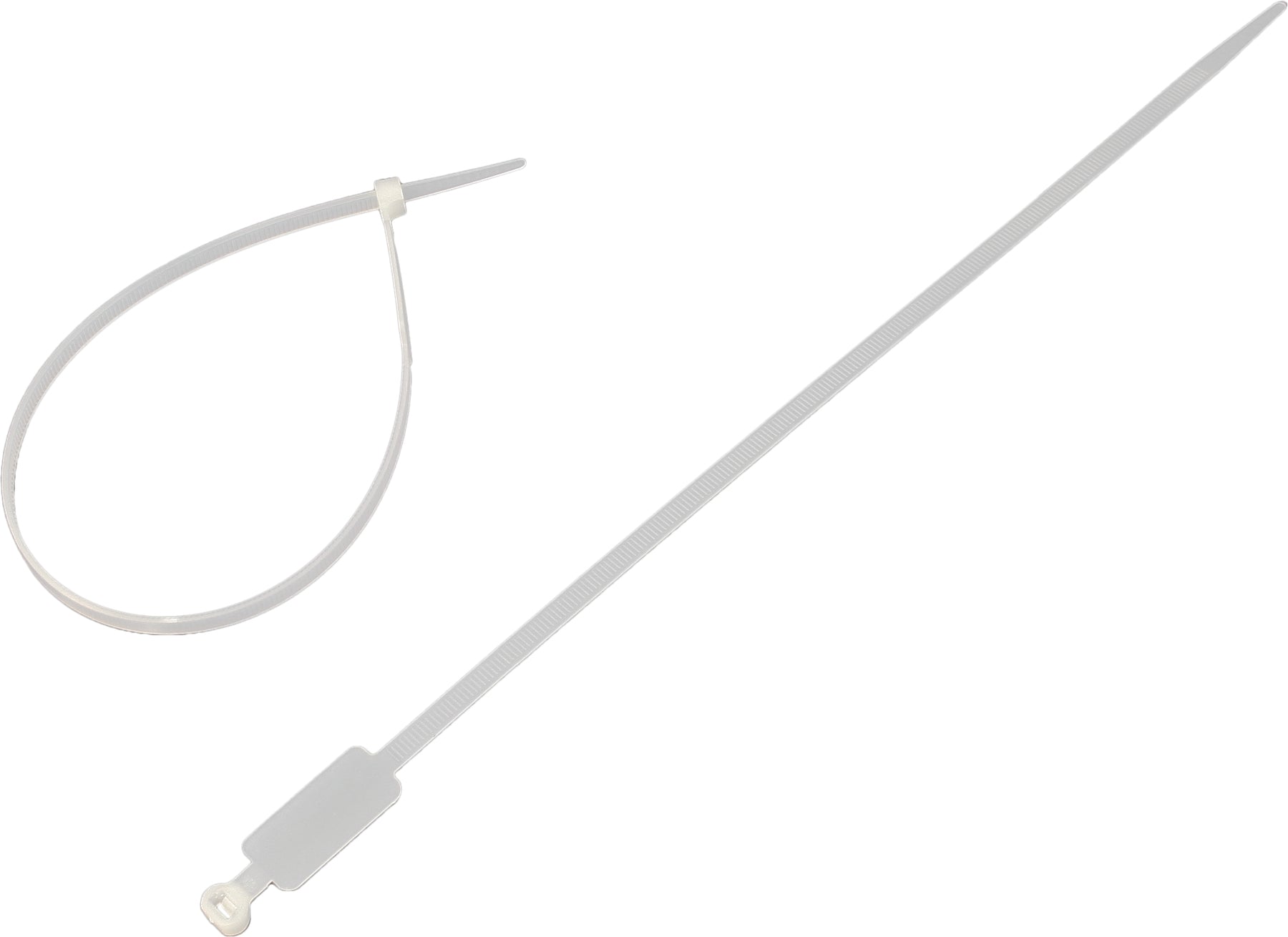 VALUE Kabelbinder 300×4,8 mm, 100er-Pack – naturfarben