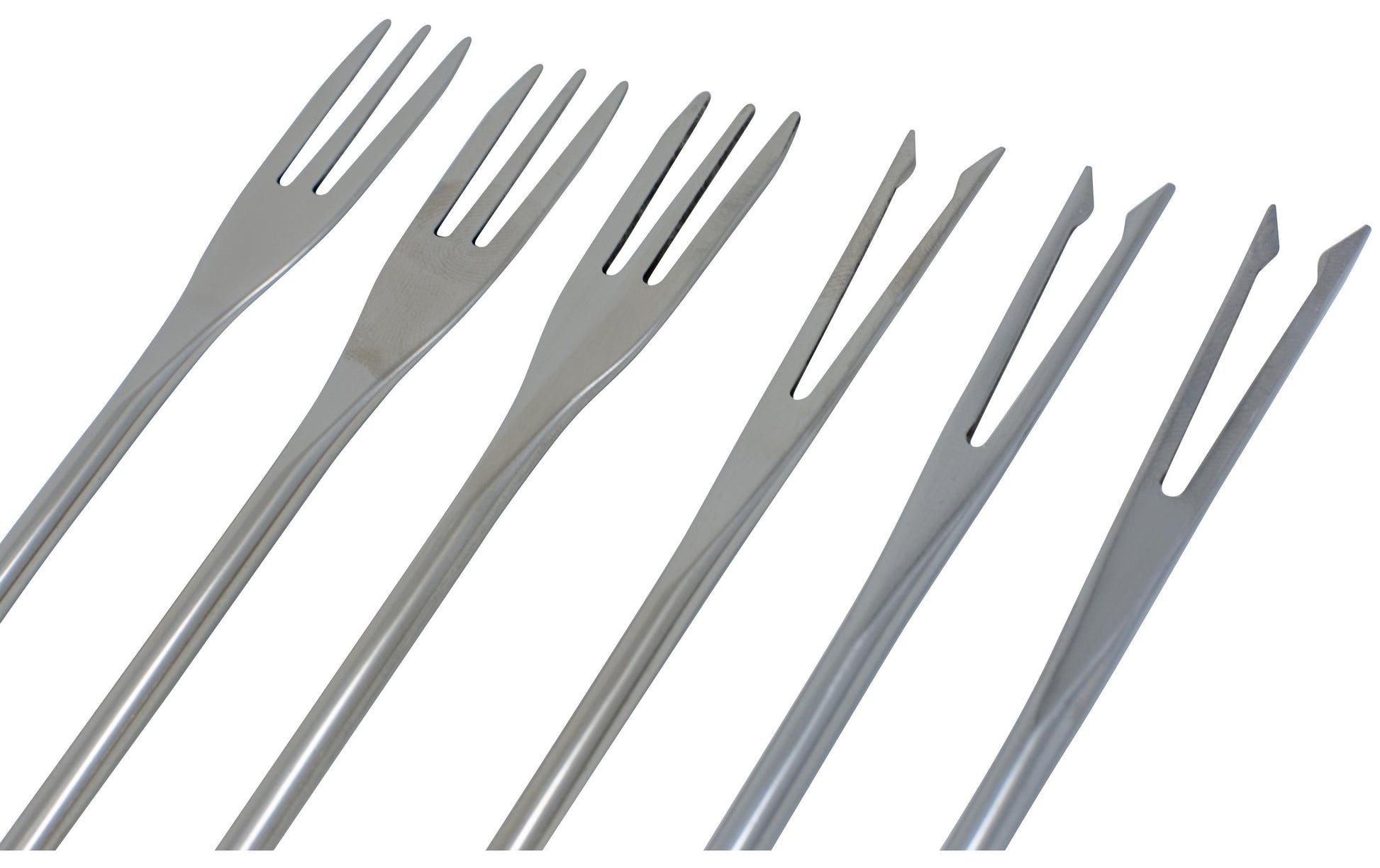 Kadastar Fonduegabeln – 18 Stk., 26,0 cm, Edelstahl, Holzgriff, Braun, FSC, für Käsefondue