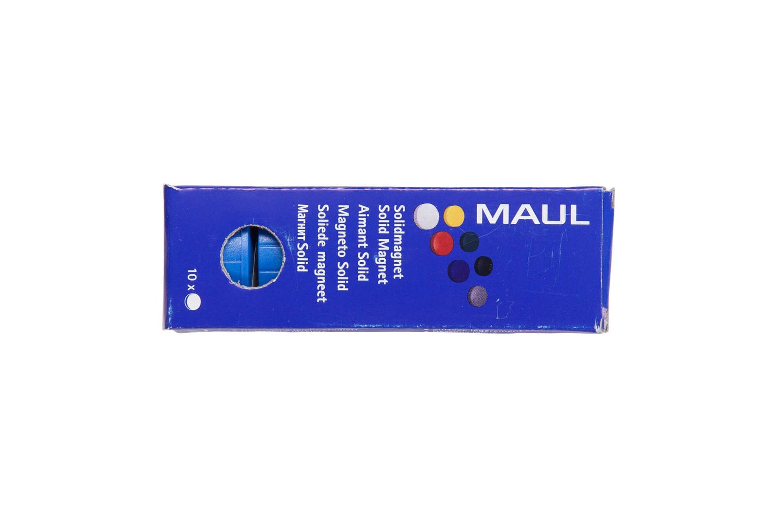 MAUL Starter-Kit – inkl. Magnete Ø 32 mm, blau – für Whiteboards – 10-teilig