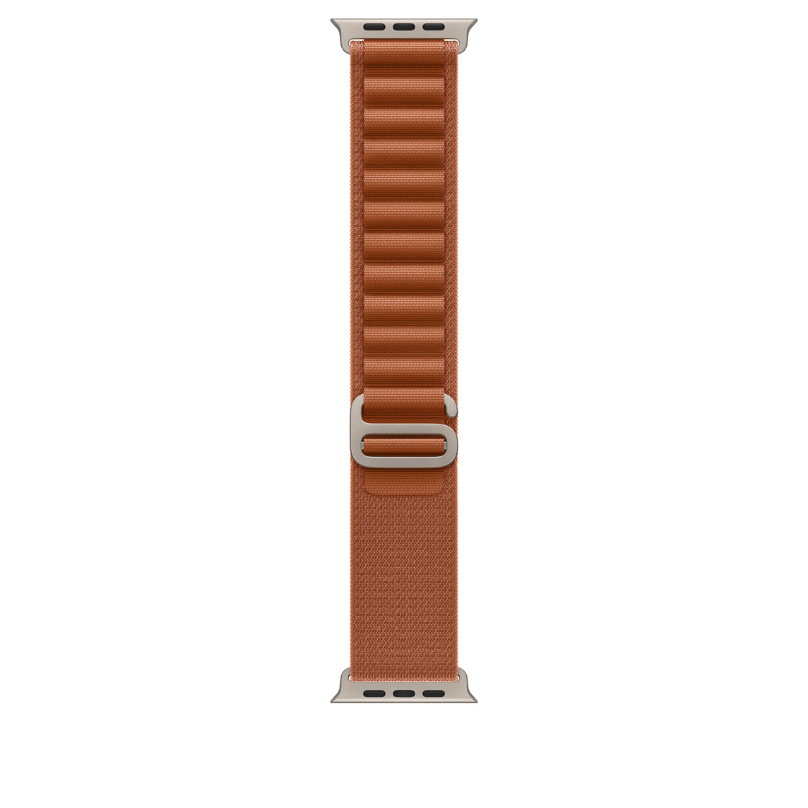 Apple Alpine Loop Natural Titanium Finish – Armband – für Apple Watch 49 mm, Terra Cotta, Grösse M, Titan