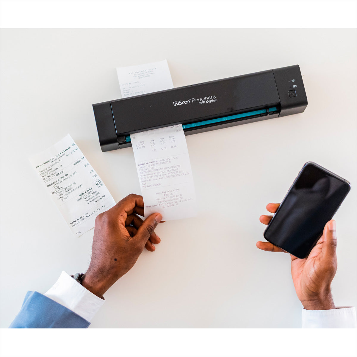 I.R.I.S. IRIScan Anywhere 6 – Mobiler Scanner, A4, 15 ppm, WLAN, 1'200 dpi