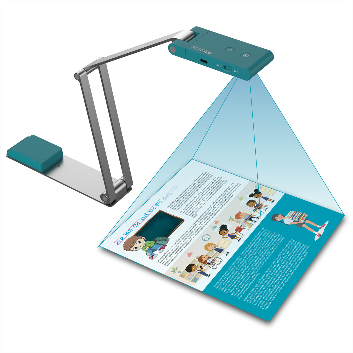 I.R.I.S. IRIScan Visualizer 7 Dyslexic – Overhead-Scanner, A3, USB, 1200 dpi