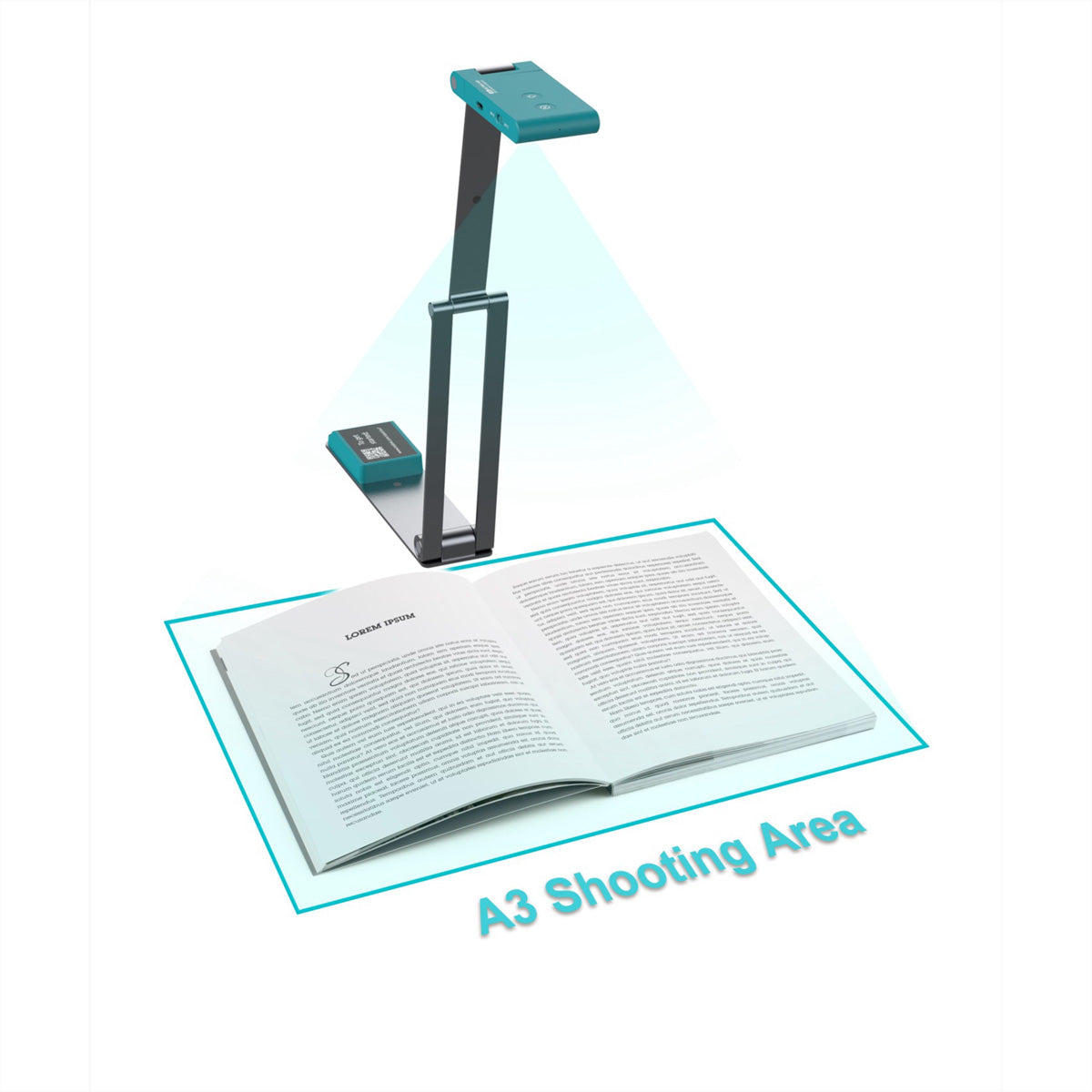 I.R.I.S. IRIScan Visualizer 7 – Overhead-Scanner, A3, USB, 1200 dpi