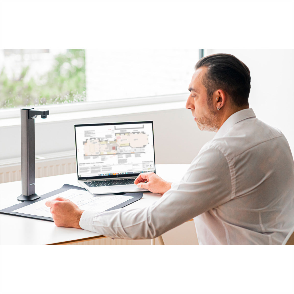 I.R.I.S. IRIScan Desk 7 Pro – Overhead-Scanner, A3, USB, 1200 dpi