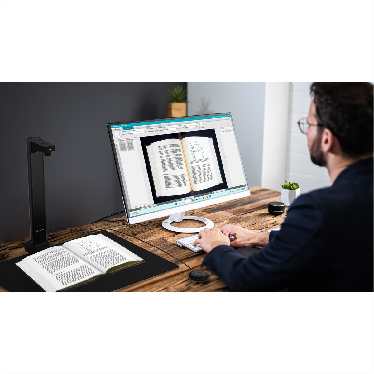 I.R.I.S. IRIScan Desk 7 Business – Overhead-Scanner, A3, USB, 1200 dpi
