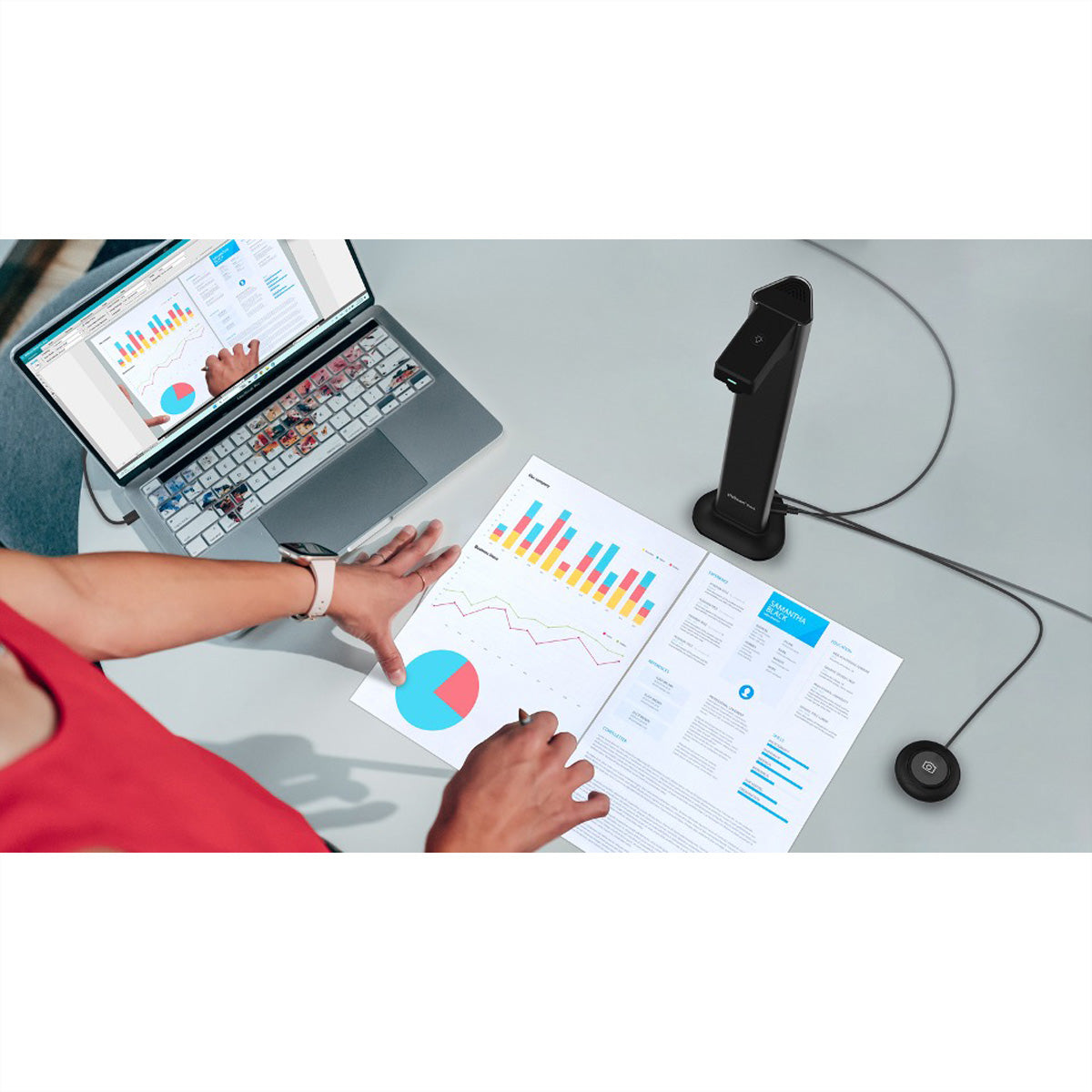 I.R.I.S. IRIScan Desk 7 Business – Overhead-Scanner, A3, USB, 1200 dpi