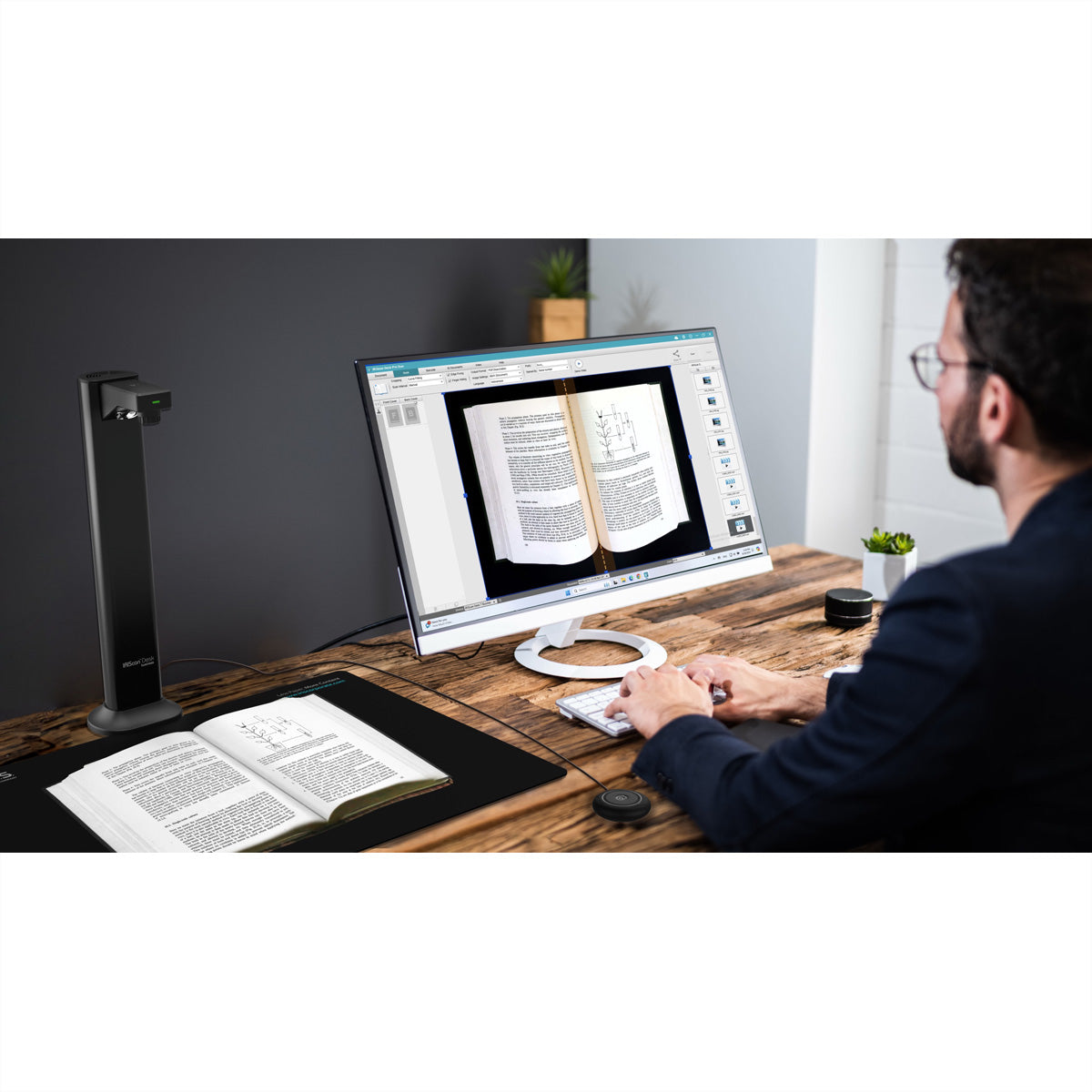 I.R.I.S. IRIScan Desk 7 Business – Overhead-Scanner, A3, USB, 1200 dpi