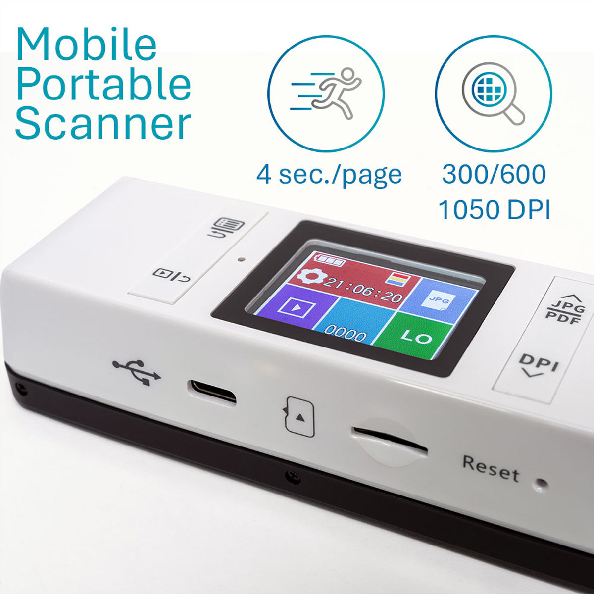 I.R.I.S. IRIScan Book 7 – Mobiler Scanner, A4, USB