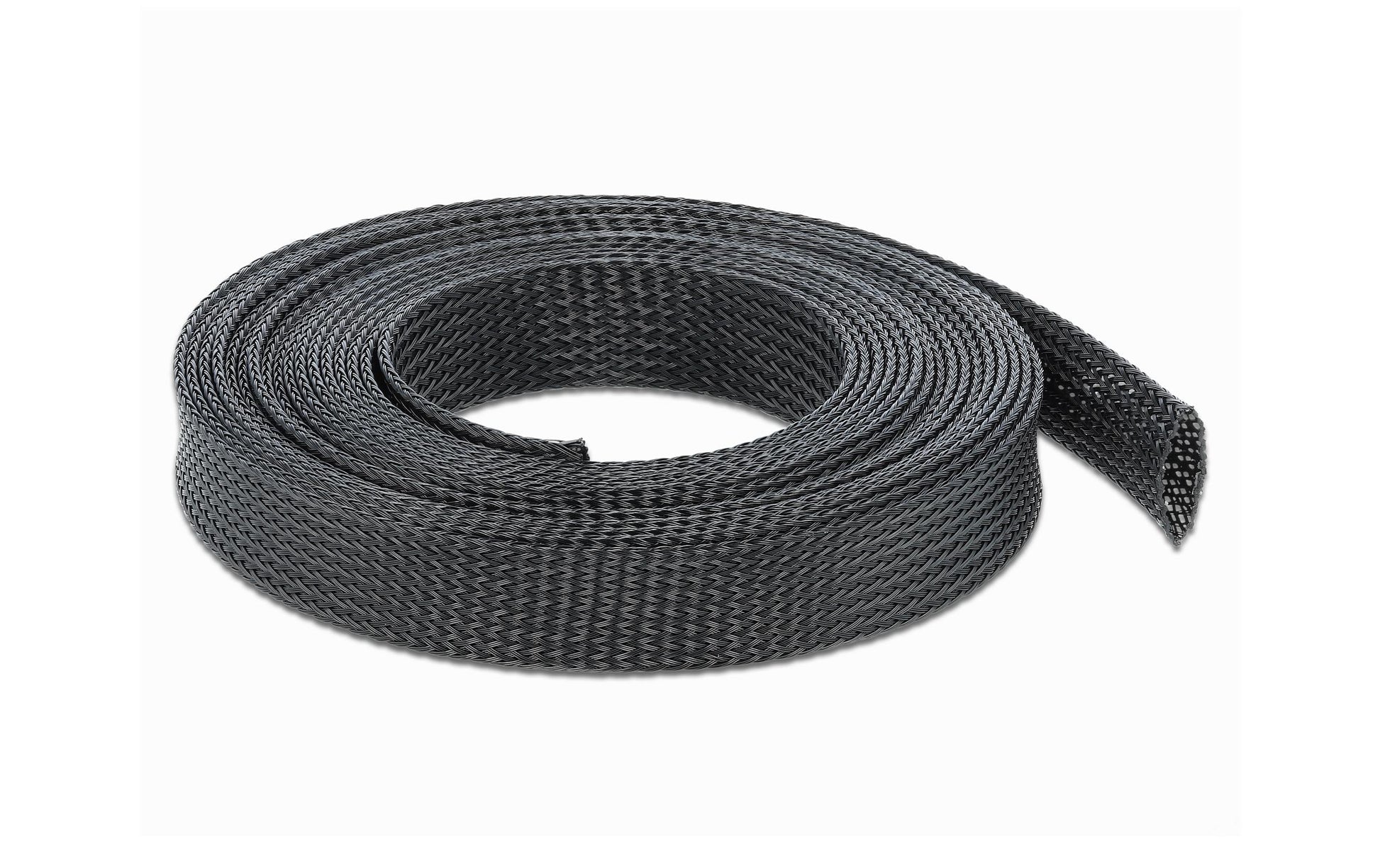 DeLOCK Kabelschlauch, Ø 19 mm × 10 m, selbstschliessend, zuschneidbar, hitzebeständig – schwarz